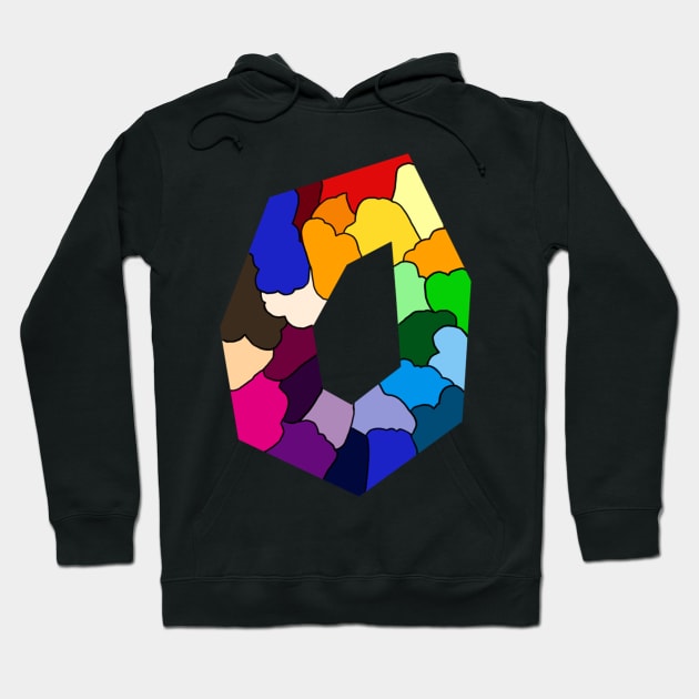 Colorful Polygon Hoodie by byLia